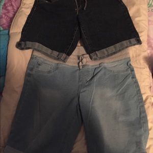 2 Pair Girls Arizona Shorts size 16 Plus